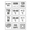 Pájecí stanice 2v1 s LED displejem - 750W/75W