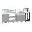 Modul rohový TORINO 3 pro venkovní kuchyň 47x47x123cm