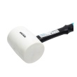 Palice gumová 55mm bílá - plastová rukojeť 