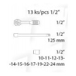 Gola sada 1/2" - 12ks