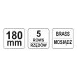 Kartáč mosaz - 5 řady 180mm