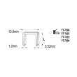 Sponky 8mm - 1,2x10,6mm - 1000ks
