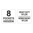 Kapsa na nářadí 6 kapes + 2 držáky