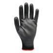 Rukavice pracovní NYLON/PU černé - 10"