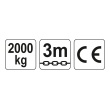 Zvedák řetězový 2000kg/3m