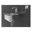 Baterie nástěnná s elektrickým ohřívačem vody - 20cm