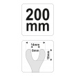 Uvolňovač čalounění dveří 200mm