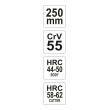 Kleště štípací rabitové 250mm CrV černé