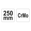 Kleště samosvorné (Grip) 250mm - rovné čelisti - CrMo