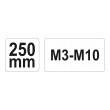Ráčna na závitníky M3-M10"T"250mm