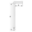 Klíče imbus sada 12ks - 1/16"-3/8" s kuličkou