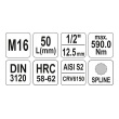 Hlavice 1/2" spline M16 - 55mm XZN