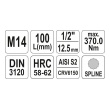 Hlavice 1/2" spline M14 - 100mm XZN