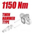 Utahovák pneumatický 1/2" - 1150Nm