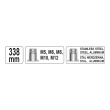 Kleště na nýtovací matice pákové M5-M12 - 338mm