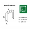 Sponkovačka ALU 940 - sponky 140/6-14mm - hřebíky 8/15mm