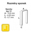 Sponkovačka R30 - sponky 13/4-8mm