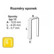 Sponkovačka R30 - sponky 13/4-8mm
