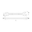 Klíč oboustranný 12x13mm plochý CrV