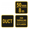 Textilní páska zelená pro plachty 50mmx8m