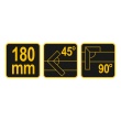 Trojúhelník PVC multifunkční 180mm