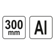 Trojúhelník ALU multifunkční 300mm - černý