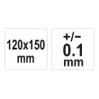 Uhloměr - rameno 0-180st. 120x150mm
