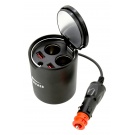 Rozdvojka do držáku náp.12/24V 120W+USB