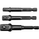 Adaptéry 6-ti hran 3ks - 1/4"-3/8"-1/2"