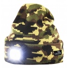 Čepice ARMY s LED svítilnou - USB nabíjení