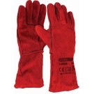 Rukavice kožené "S-SKIN RED" - 11"