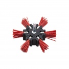 Kartáč radiální 100mm - nylonový čistící - stopka