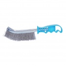 Kartáč vlnitý ocel 27cm - plastová rukojeť