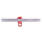 Měřítko nerezové 30cm - s magnetickým posuvným dorazem s úhly 90°/45°