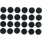 Podložka samolepící černá - průměr 10mm - 24ks