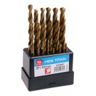 Vrtáky sada TITAN - 19ks - 1-10mm - plastový podstavec