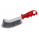 Kartáč vlnitý ocel 27cm - plastová rukojeť