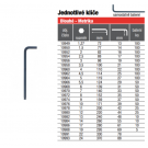 Klíč "L" imbus 3mm s kuličkou dlouhý 100mm