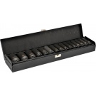 Hlavice rázové sada 1/2" černé 15ks - 10-32mm prodloužené IMPACT