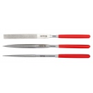 Pilníky diamantové sada 3ks - 180mm - násyp 70mm
