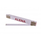 Skládací 2m ALENA - bílý dřevěný