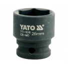 Hlavice rázová 1/2" - 26mm černá IMPACT