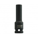 Hlavice rázová 1/2" - 10mm černá prodloužená IMPACT
