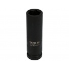 Hlavice rázová 1/2" - 16mm černá prodloužená IMPACT