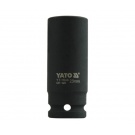 Hlavice rázová 1/2" - 23mm černá prodloužená IMPACT