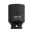 Hlavice rázová 3/4" - 43mm černá prodloužená IMPACT