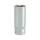 Hlavice 3/8" 19mm prodloužená 63mm CrV