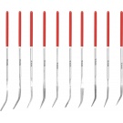Pilníky diamantové sada 10ks - 140mm - násyp 30mm