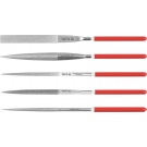 Pilníky diamantové sada 5ks - 180mm - násyp 70mm
