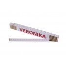 Skládací 2m VERONIKA - bílý dřevěný